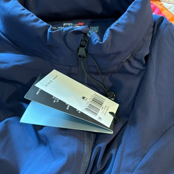 NWT RLX Ralph Lauren Thermal Tech French Navy Men's Golf 1/2 Zip Xl $168 - Picture 14 of 15